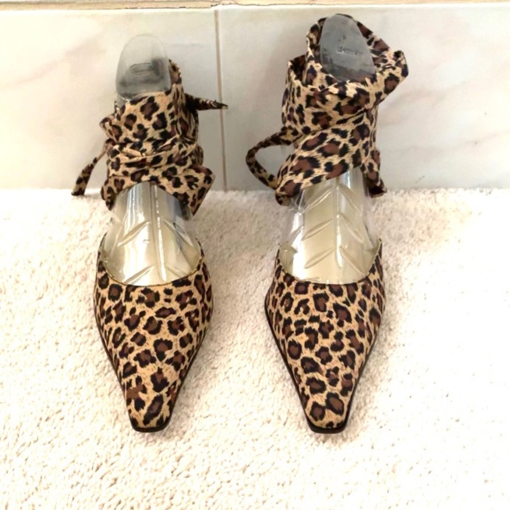 Wild Rose High Heeled Shoes, Taupe Leopard, 11, NWOT